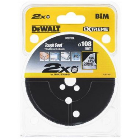 Коронка биметаллическая COBALT 108х46мм DT8208L-QZ DeWalt