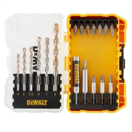 Набор сверл и бит (19 шт.) по бетону/кирпичу/камню Extreme DeWalt DT70712-QZ
