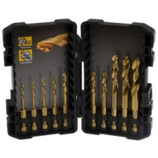 Набор DT50050 cверл 10pcs Impact TITANIUM Drill Bi..