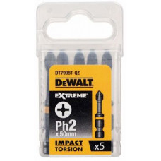 Биты ударные IMPACT Torsion Ph2, 50мм 5шт DT7998T-..