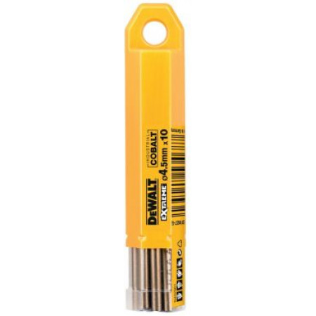 Сверло по металлу COBALT 8% 4.5х80х46мм 10шт DT4927-QZ DeWalt