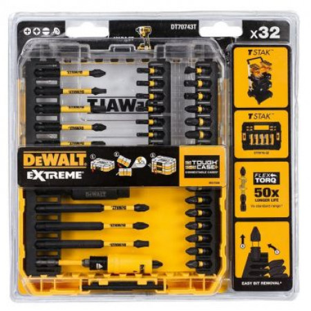 Набор насадок для шуруповерта FLEXTORQ (32 шт.) DT70743T-QZ DeWalt
