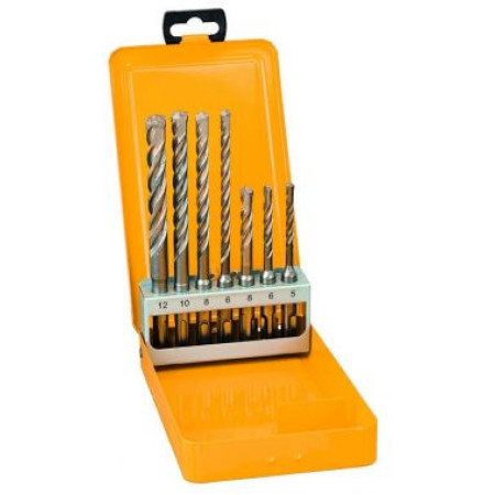 Набор буров SDS-plus в металлическом кейсе, 7 шт. DeWalt DT9701-QZ