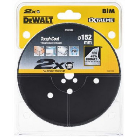 Коронка биметаллическая COBALT 152х46 мм DT8252L-QZ DeWalt