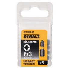 Биты ударные IMPACT, Torsion Pz3, 25 мм, 5 шт. DeW..