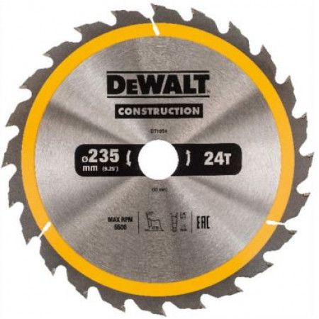 Пильный диск по дереву 235/30 24 ATB +20° DT1954-QZ DT1954-QZ DeWalt