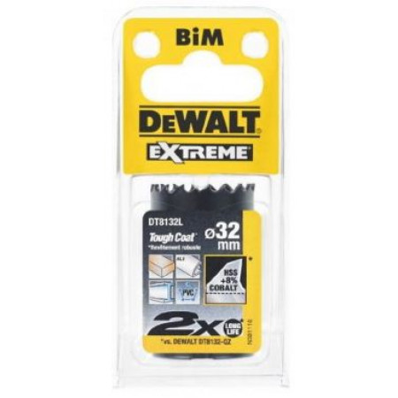 Коронка биметаллическая COBALT 32х37мм DT8132L-QZ DeWalt